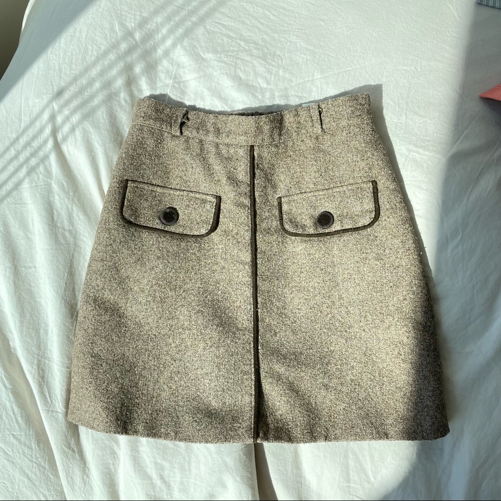 (Hong Kong bought) Beige A-line Skirt